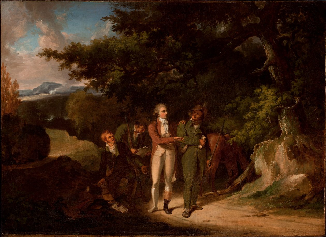 De Gevangenneming van Majoor Andre, 1812 door Thomas Sully