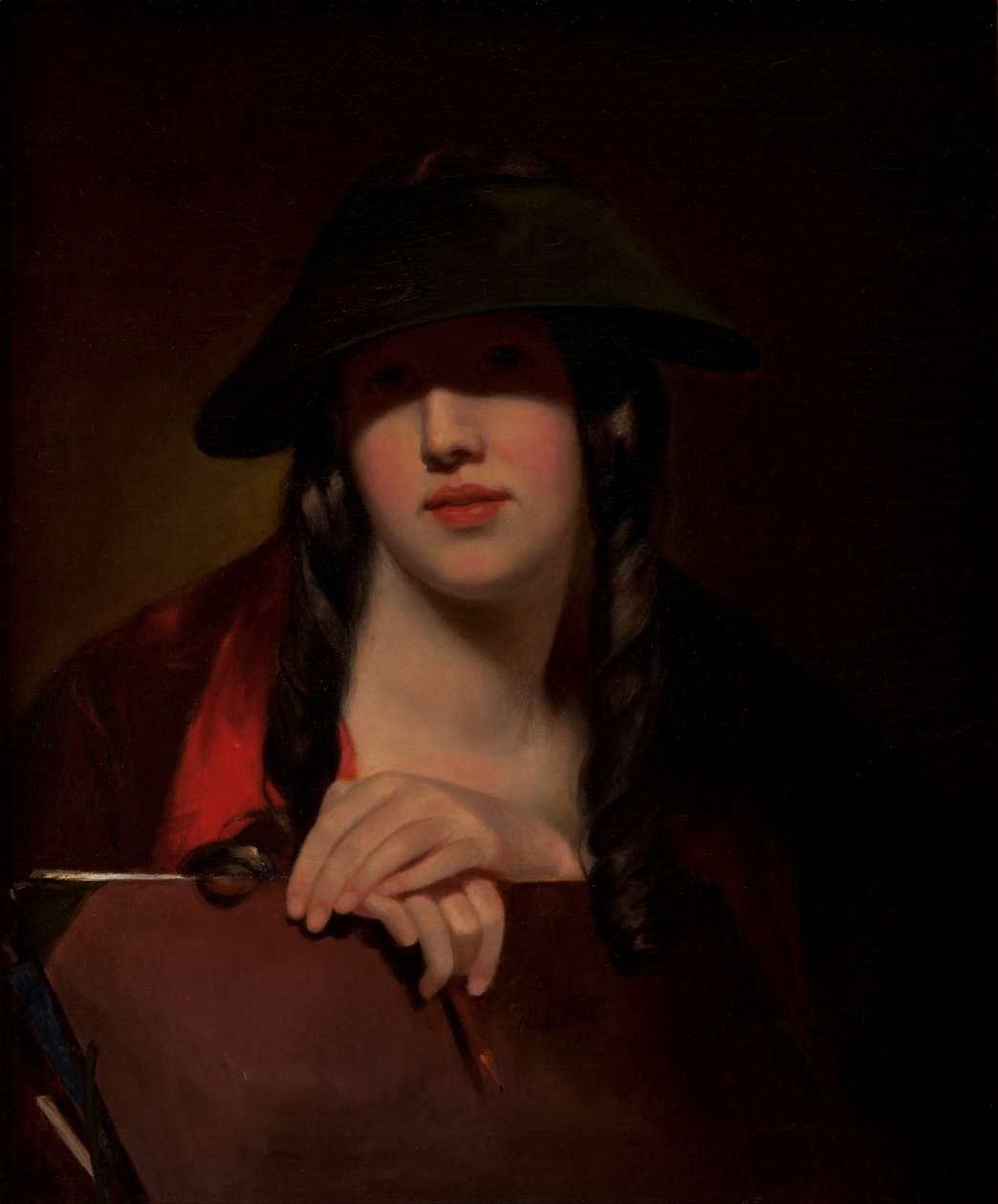 De student (Rosalie Kemble Sully) door Thomas Sully
