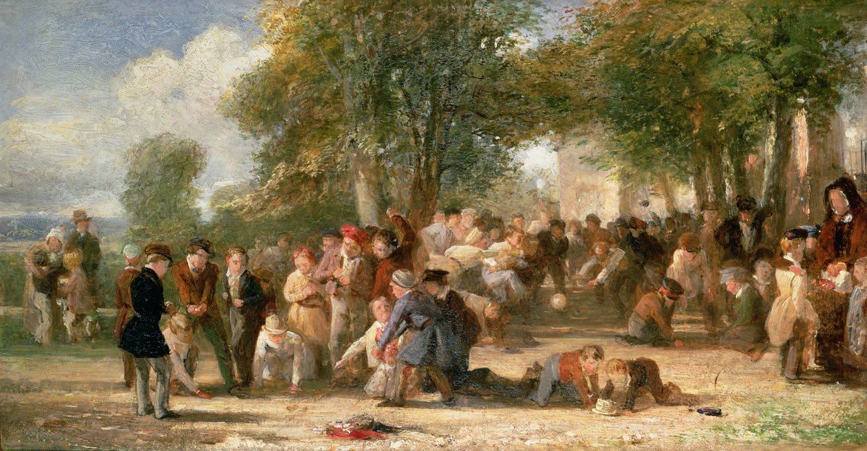 Een Schoolplein door Thomas Webster