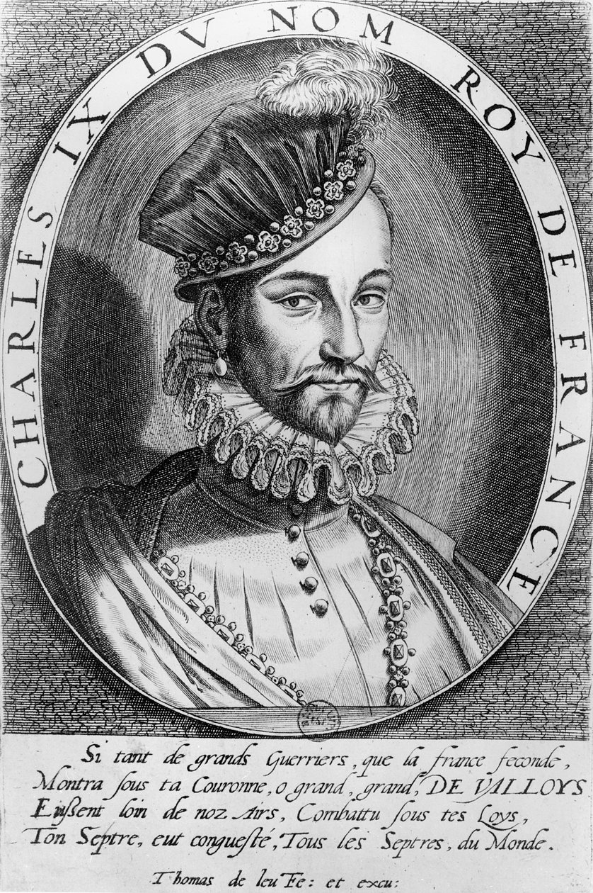 Karel IX, koning van Frankrijk door Thomas de Leu