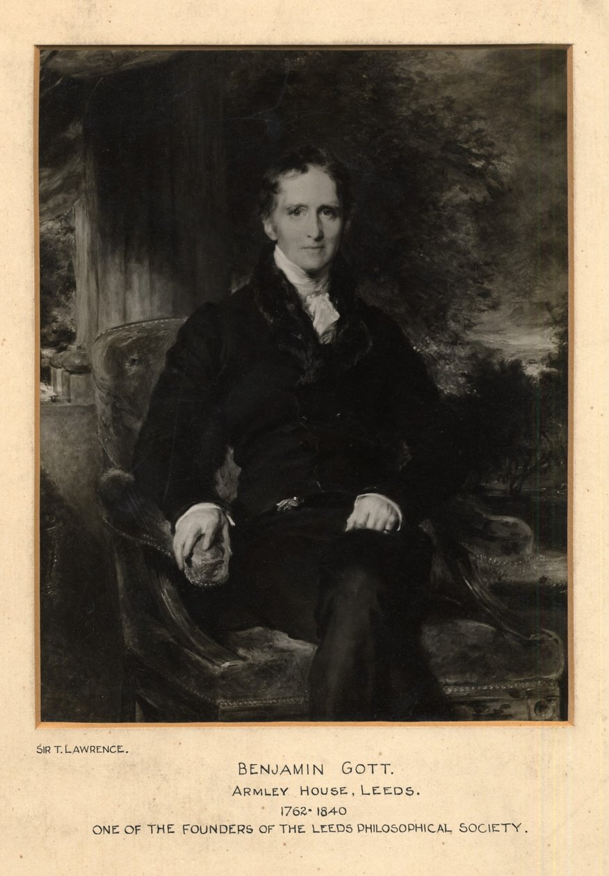 Portret van Benjamin Gott door Thomas (after) Lawrence