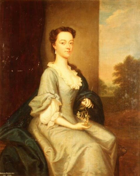 Portret van Hannah Suckling door Thomas Bardwell