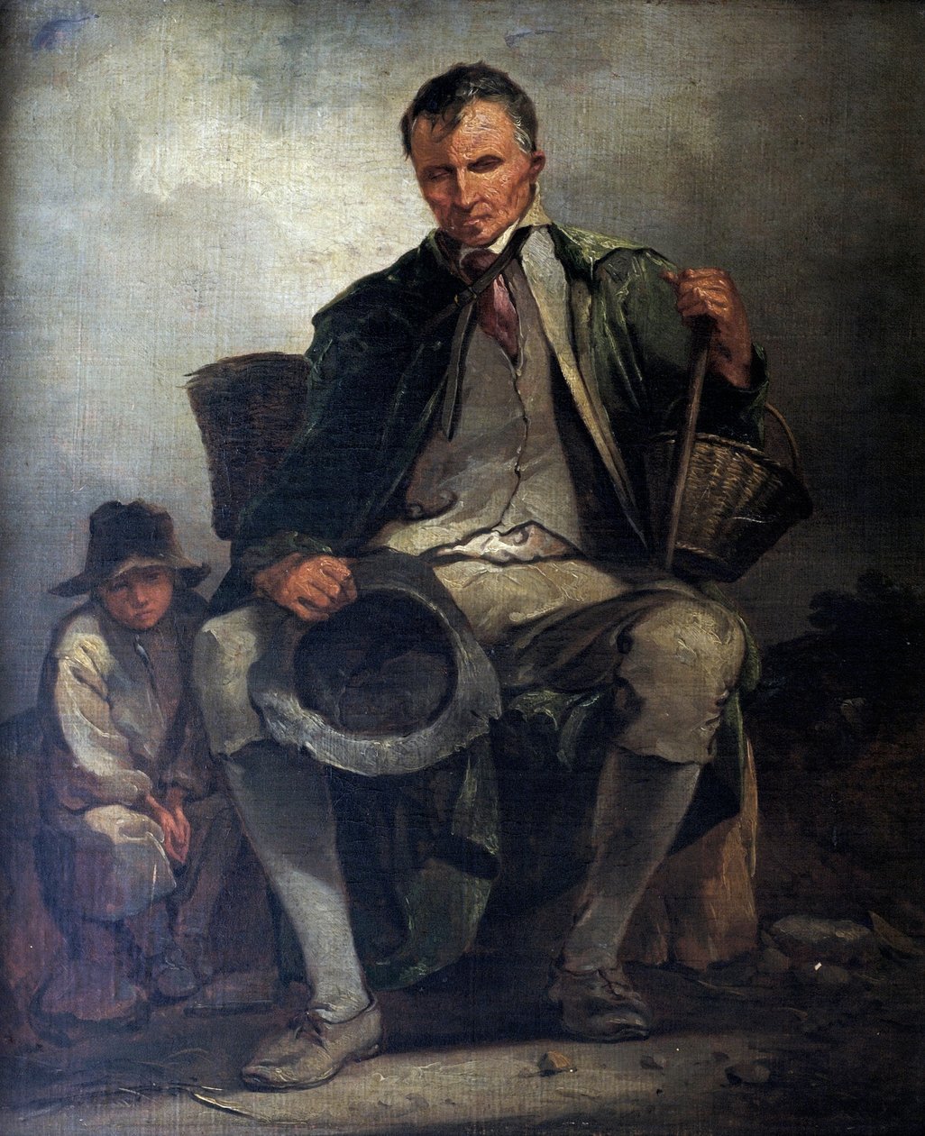 De blinde bedelaar, ca. 1788 door Thomas Barker of Bath