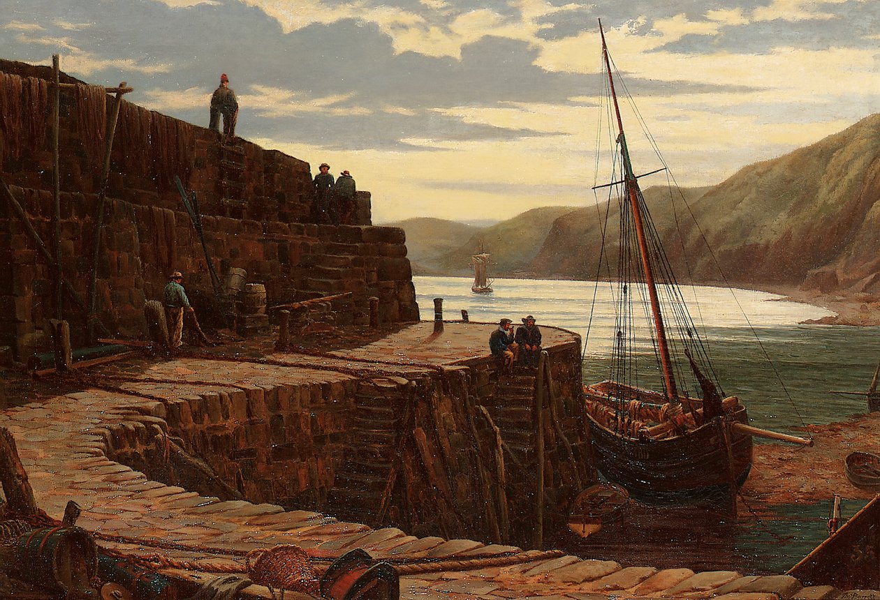 Aan de kade door Thomas Barrett