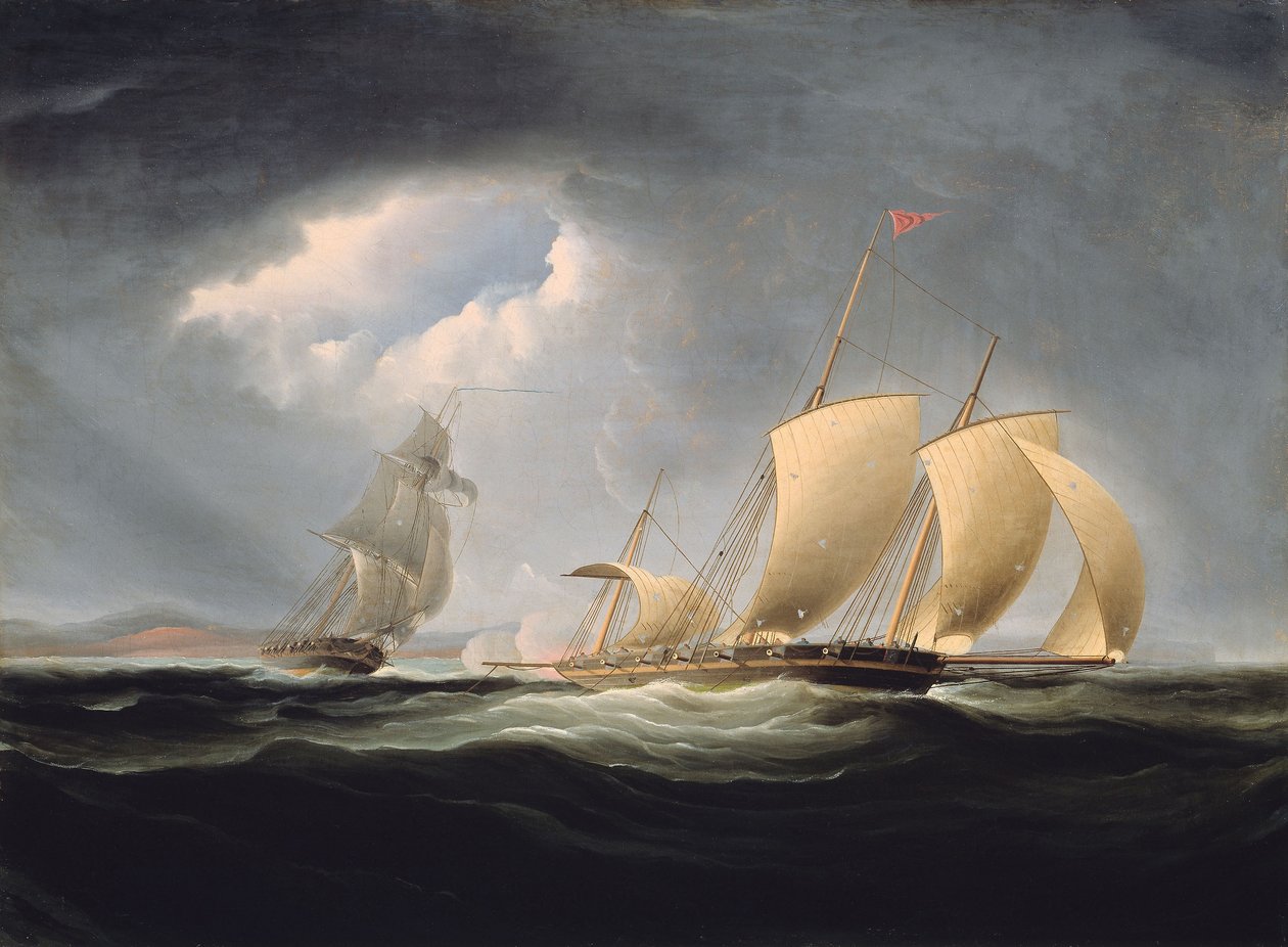 Verovering van de Tripoli door de Enterprise door Thomas Birch