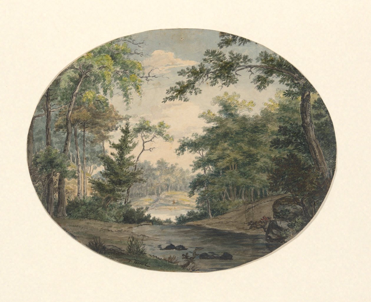 Boslandschap door Thomas Birch