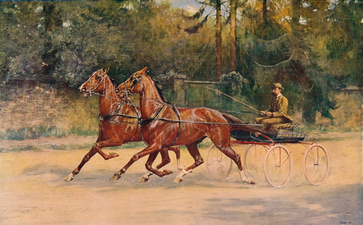 Drafpaar van Walter Winans, 1900 ca. 1910 door Thomas Blinks