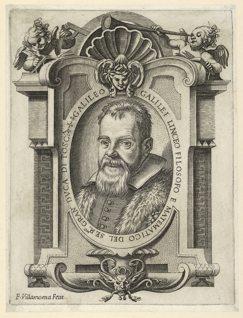 Galileo Galilei, gepubliceerd 1613 door Thomas Buttersworth
