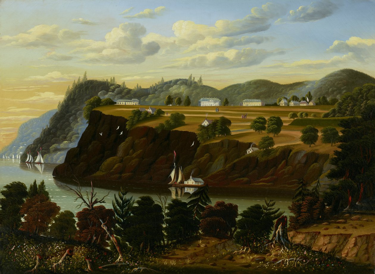 Uitzicht op West Point door Thomas Chambers