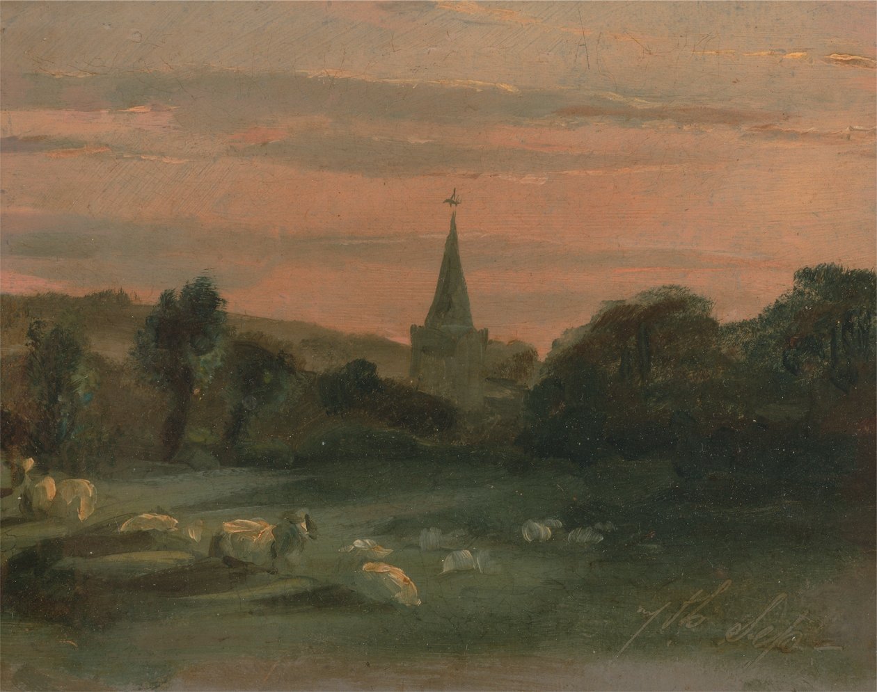Stoke Poges Kerk door Thomas Churchyard