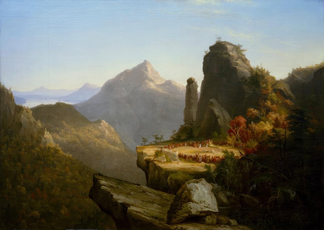 Cooper, De laatste der Mohikanen / Th. Cole door Thomas Cole