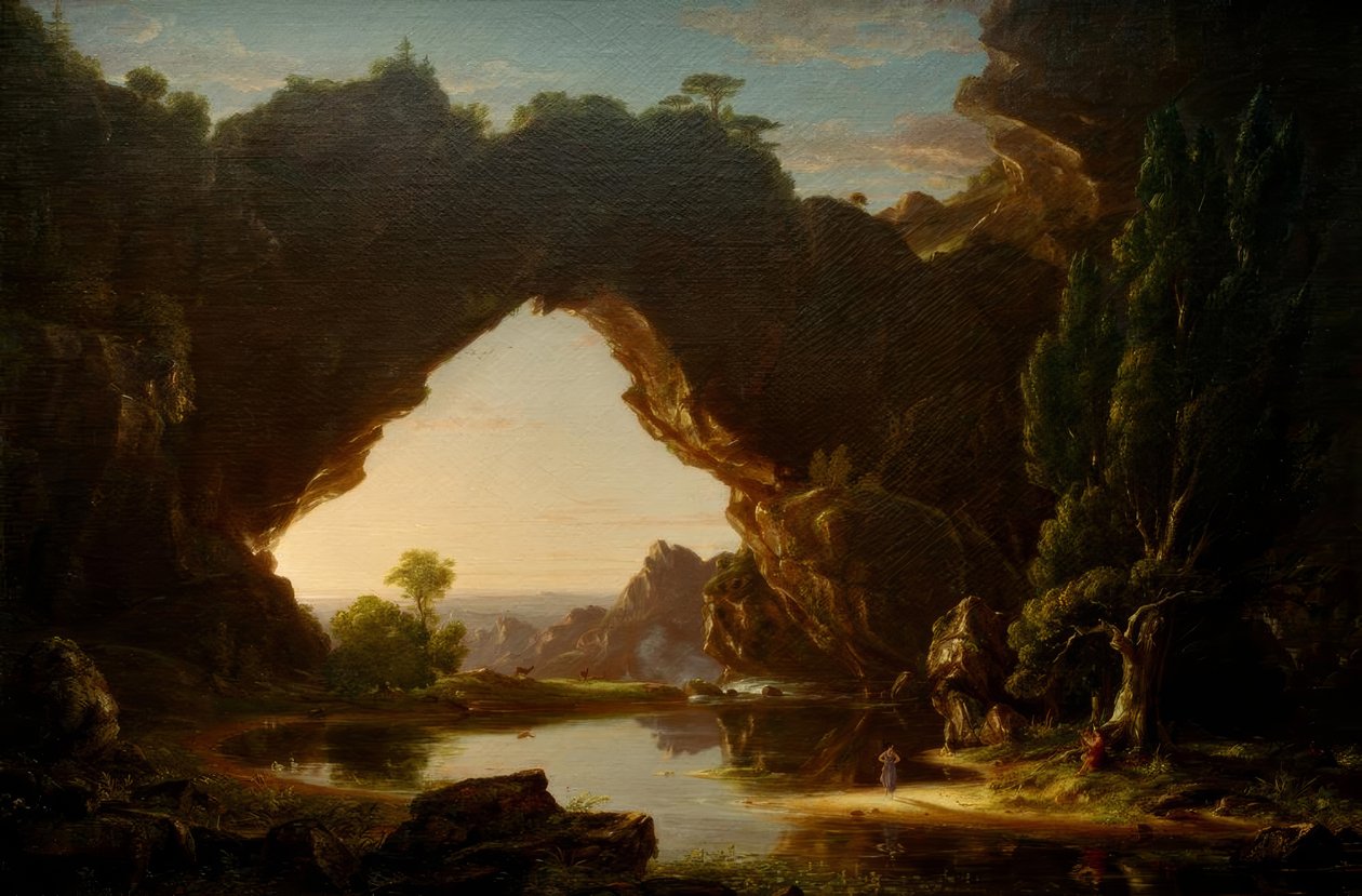 Avond in Arcadië door Thomas Cole