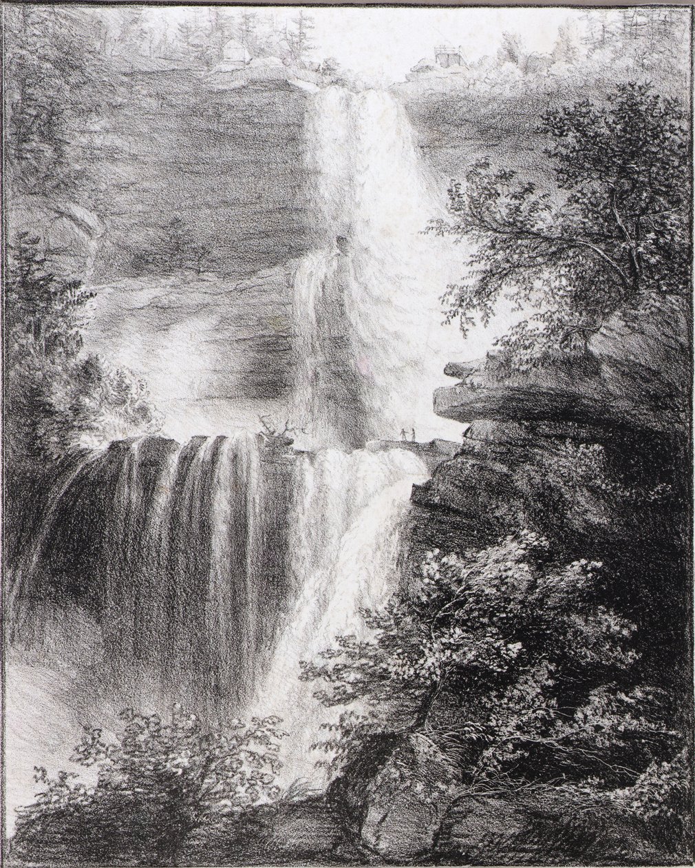 Watervallen bij Catskill door Thomas Cole