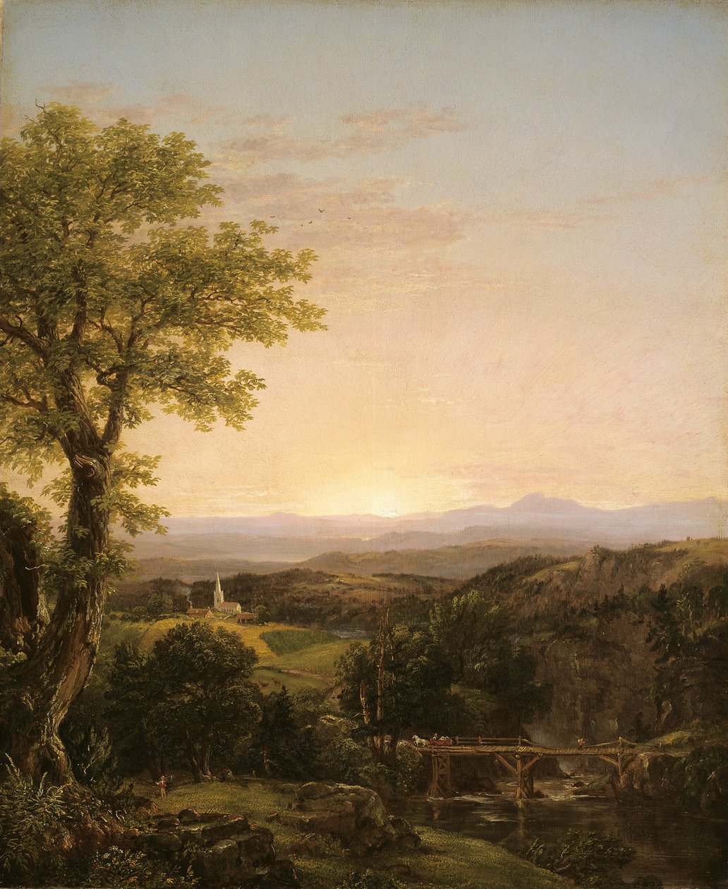 Nieuw-Engelse landschap, 1839 door Thomas Cole