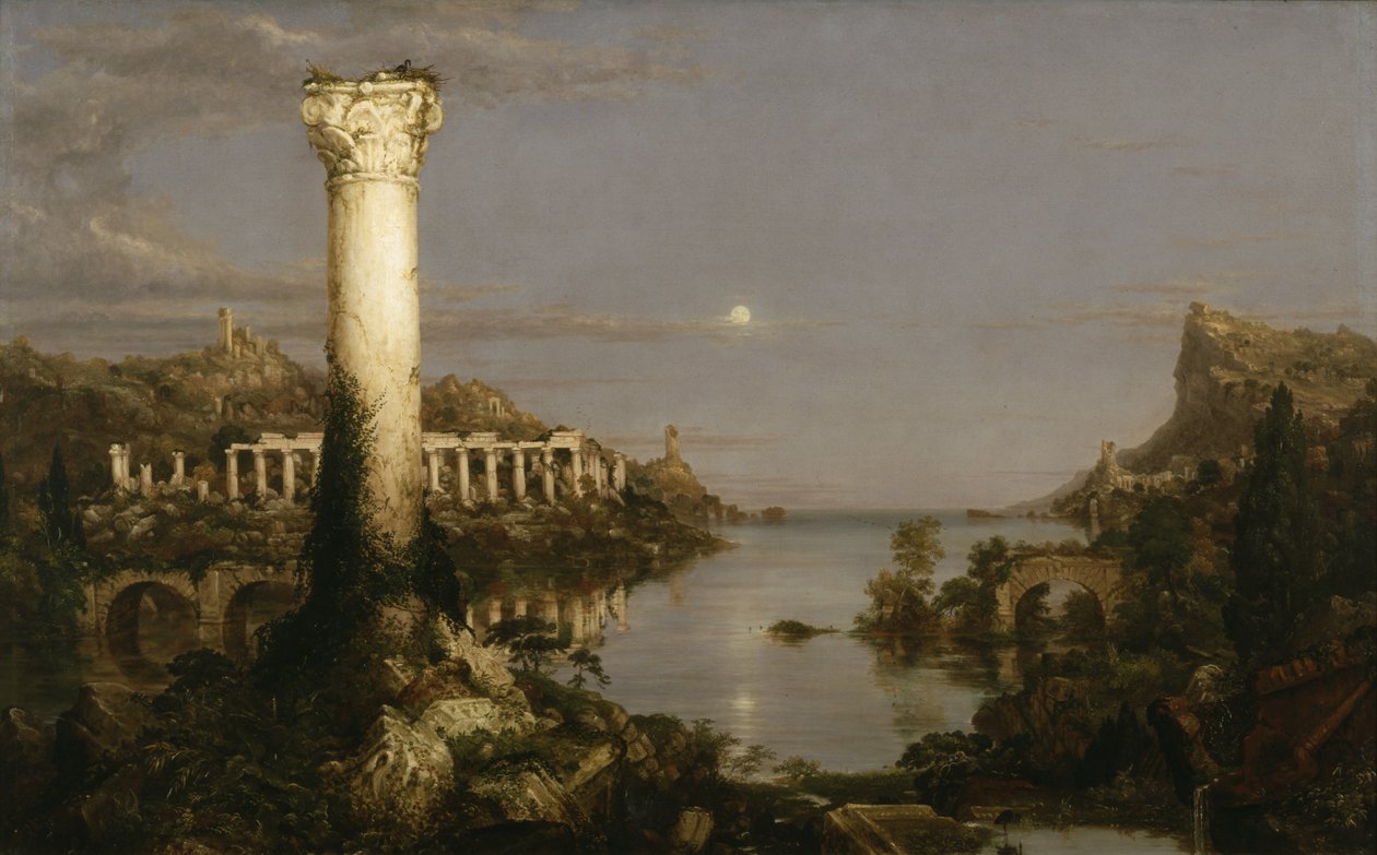 De Loop van het Rijk: Verwoesting door Thomas Cole
