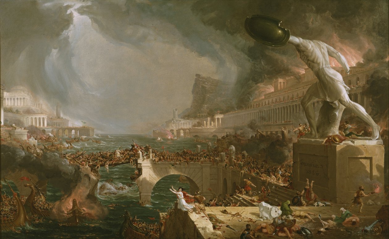 De Loop van het Rijk: Vernietiging door Thomas Cole