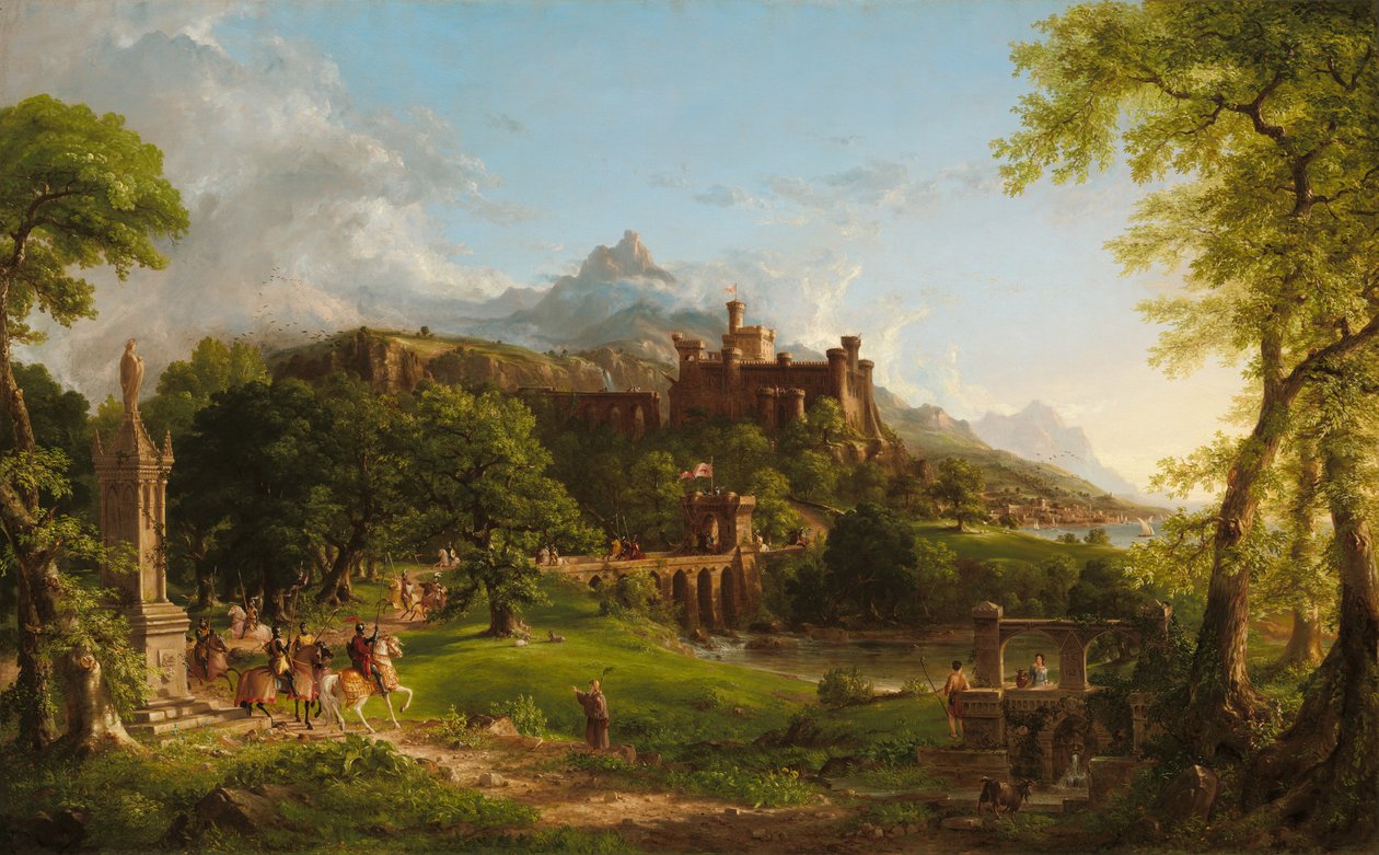 Het vertrek door Thomas Cole