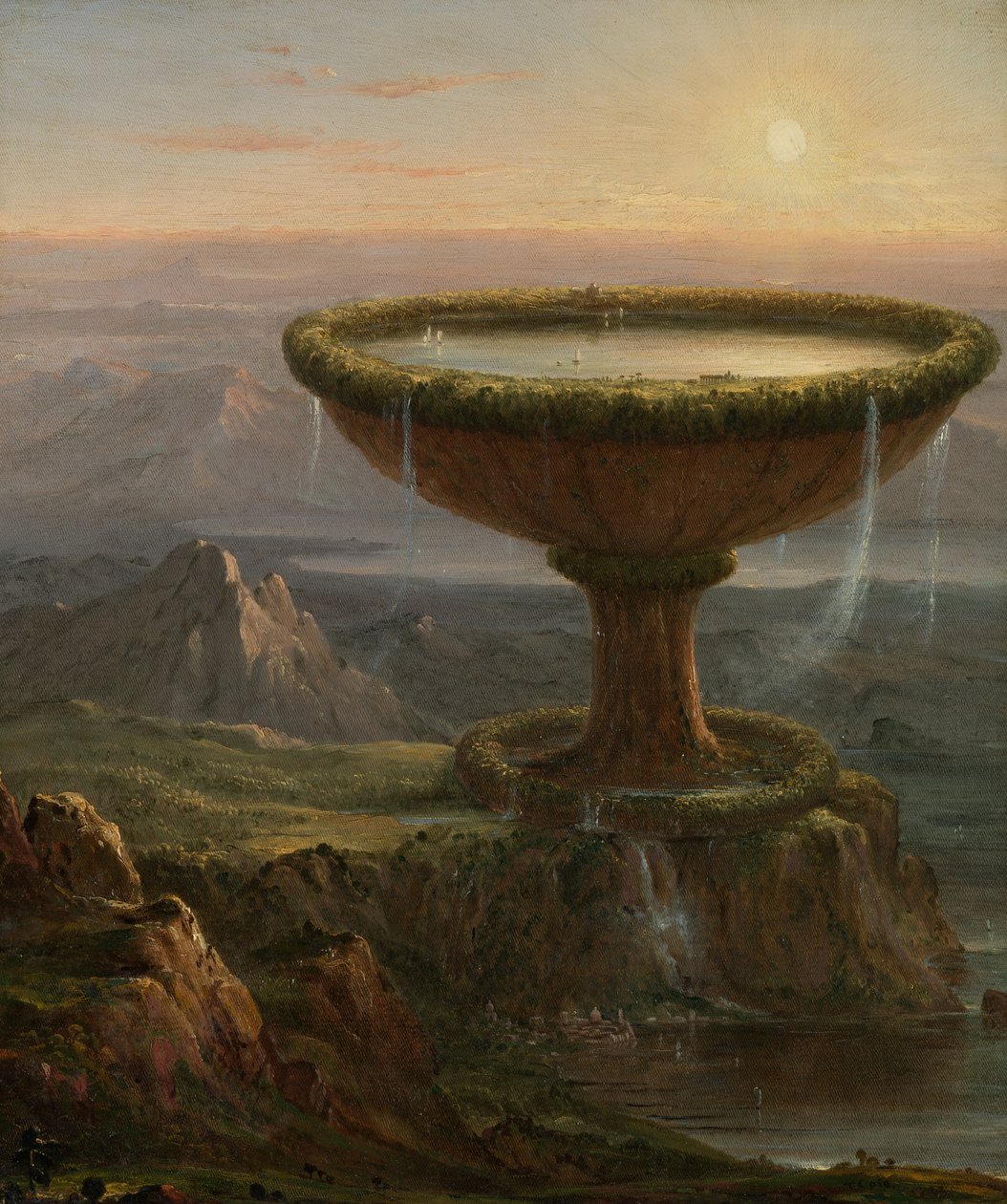 De beker van de Titan door Thomas Cole
