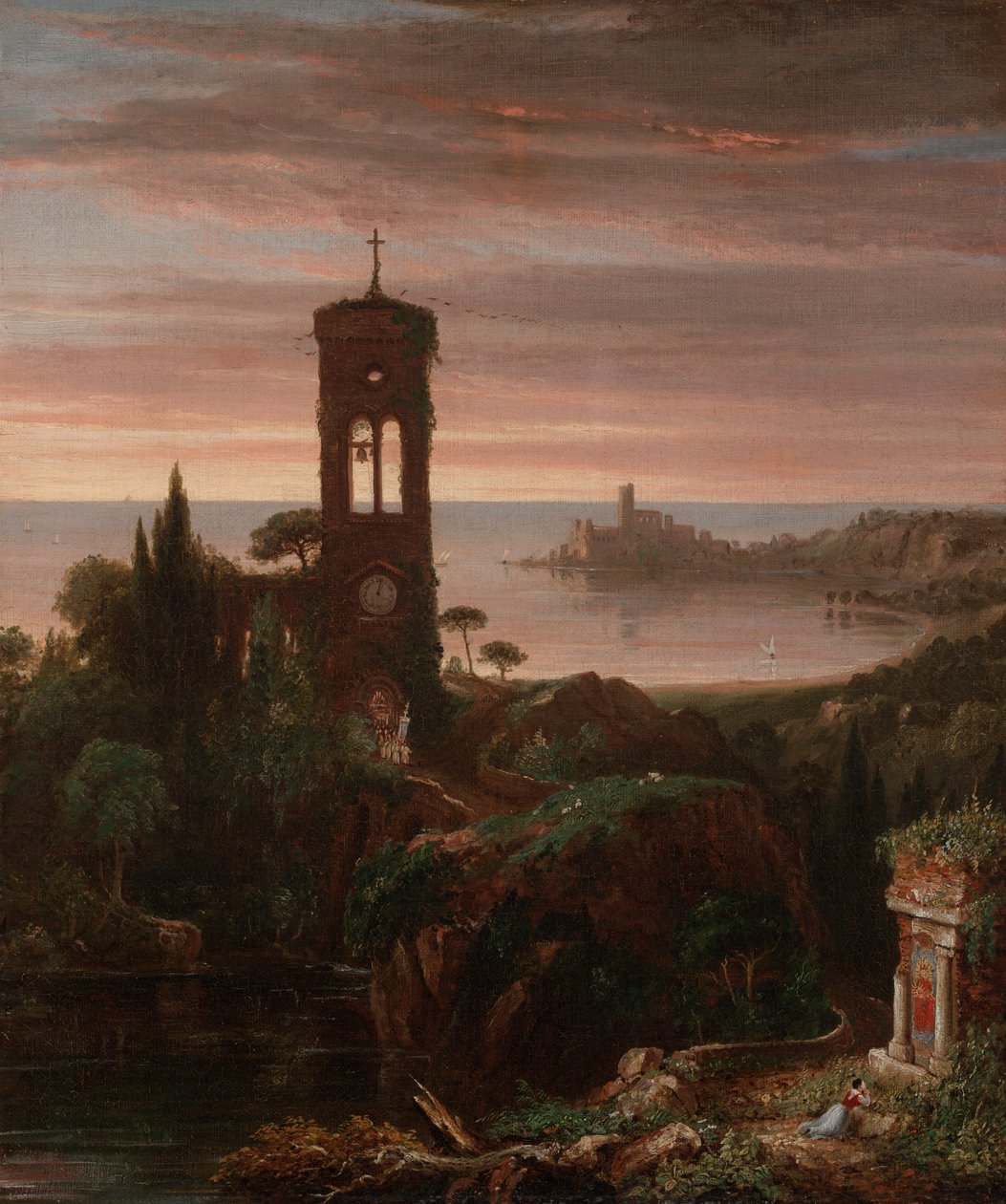 De vesperhymne door Thomas Cole