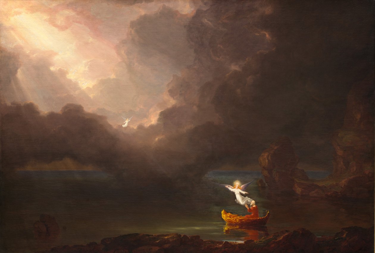 De reis van het leven: oude leeftijd door Thomas Cole