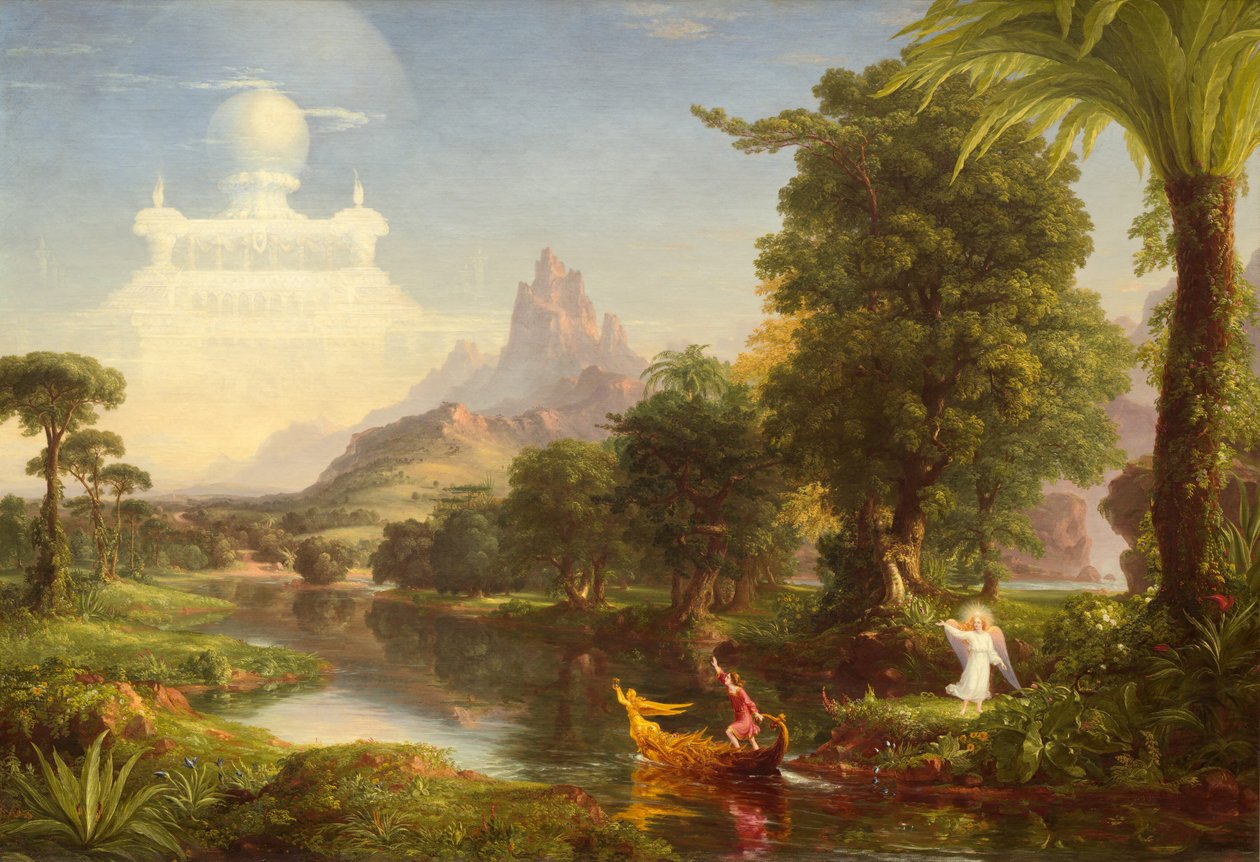 De Reis van het Leven: Jeugd door Thomas Cole