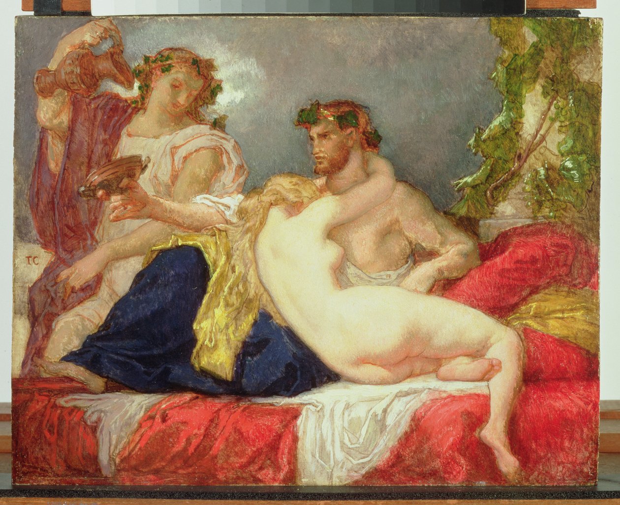 Horatius en Lydia door Thomas Couture