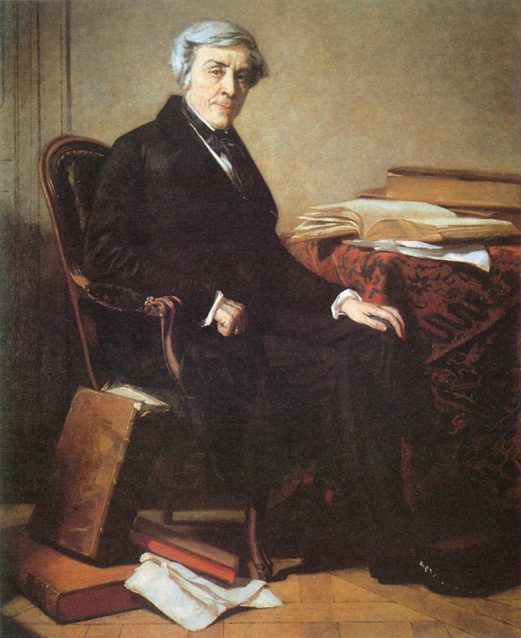 Portrait of Jules Michelet (1798-1874) door Thomas Couture