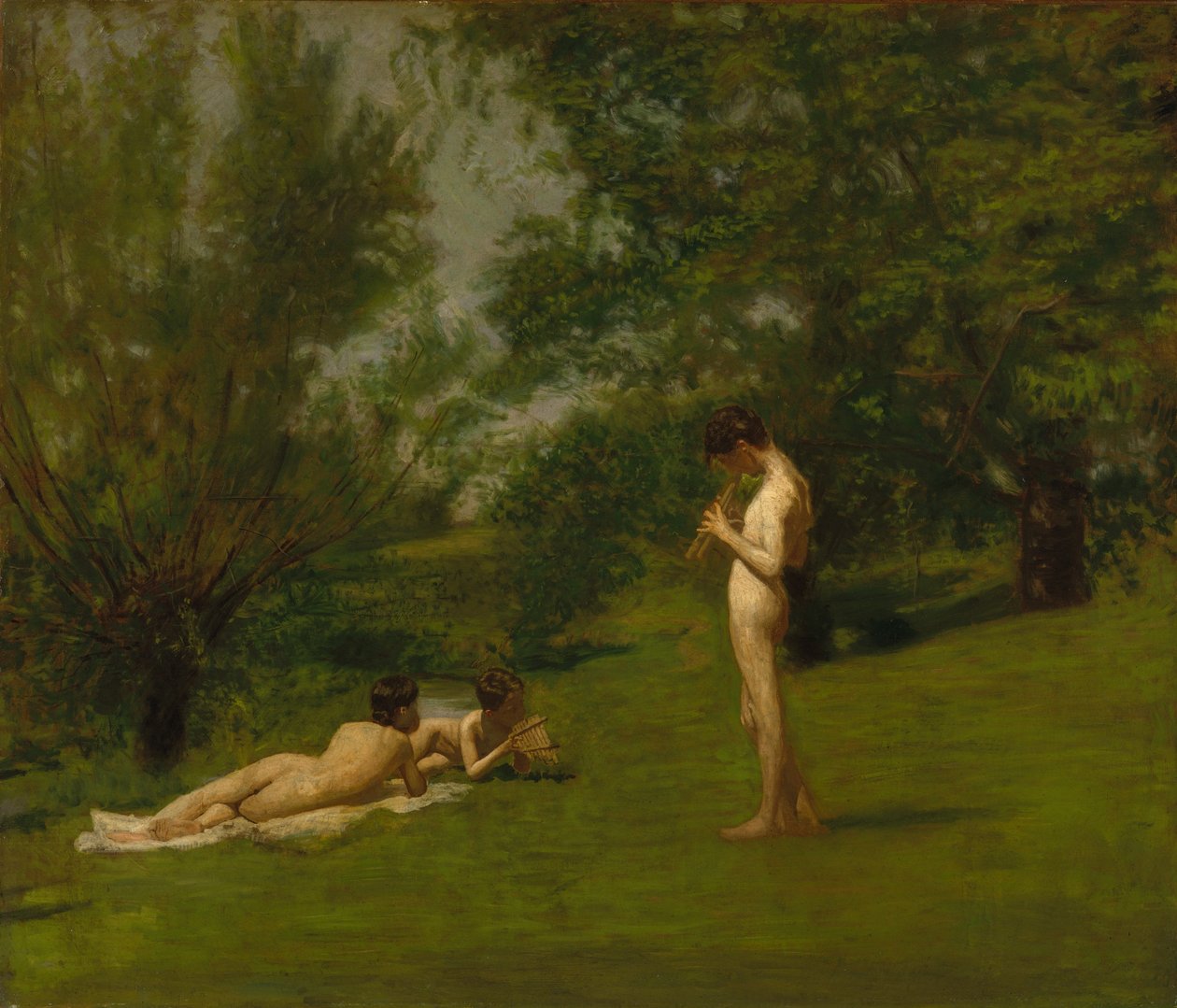 Arcadië, ca. 1883 door Thomas Eakins