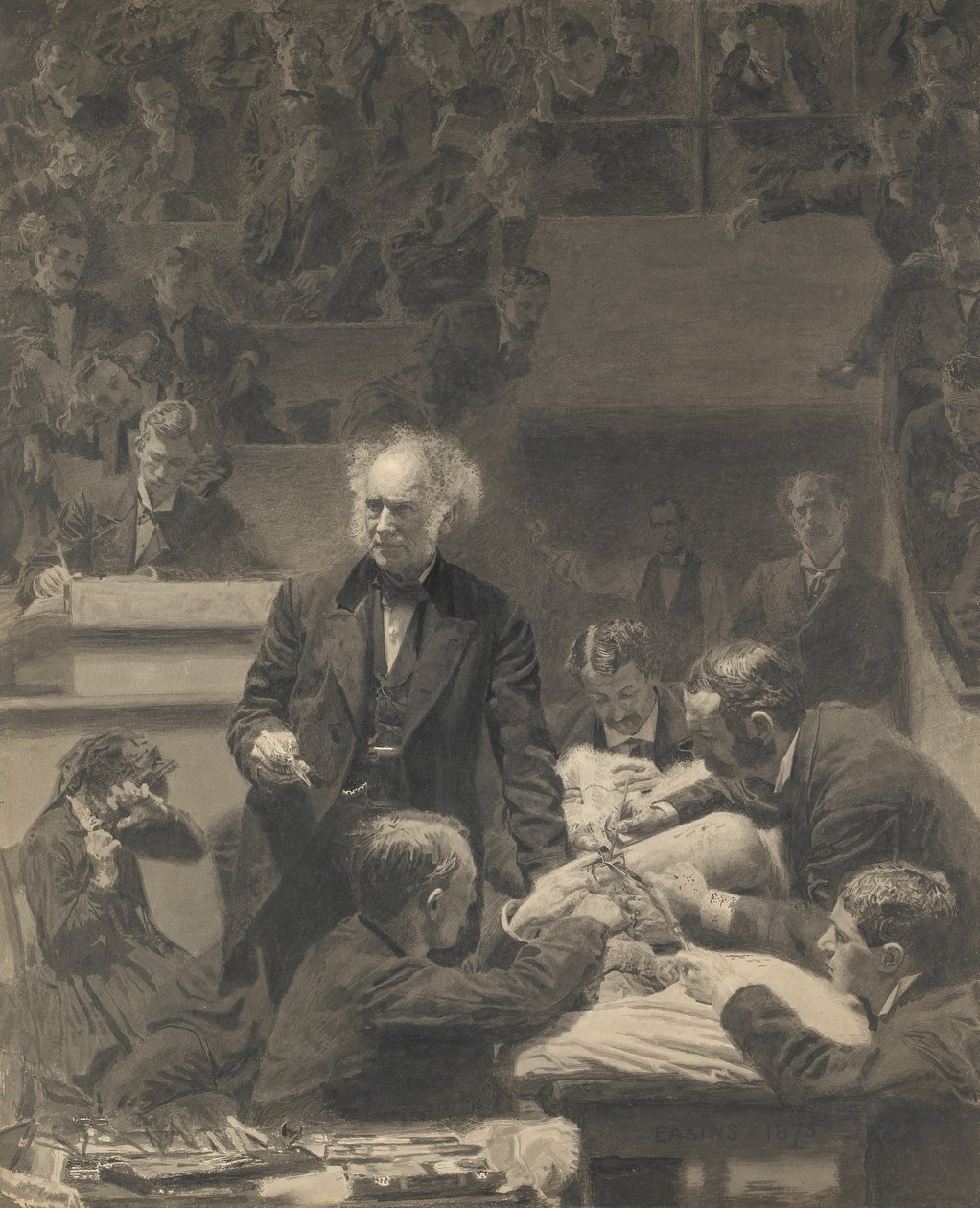 Gross Clinic, 1875-76 door Thomas Eakins