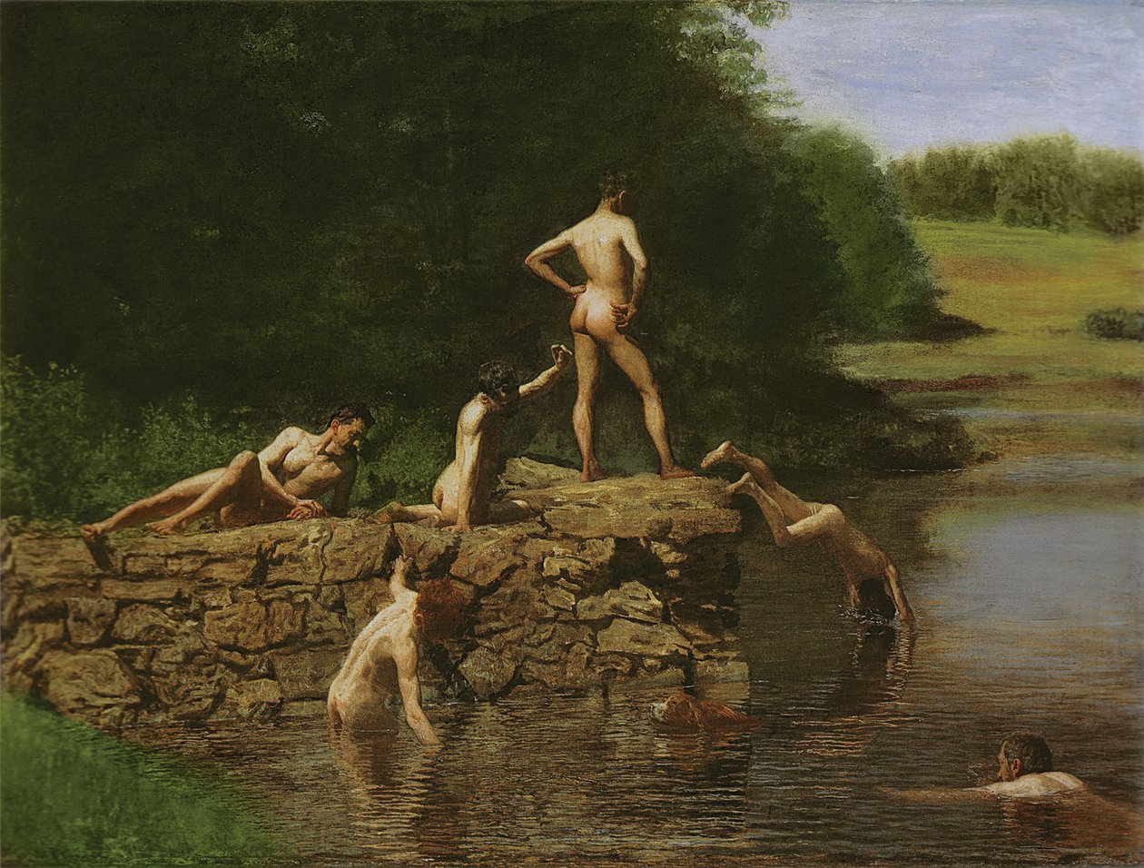 Zwemplek door Thomas Eakins