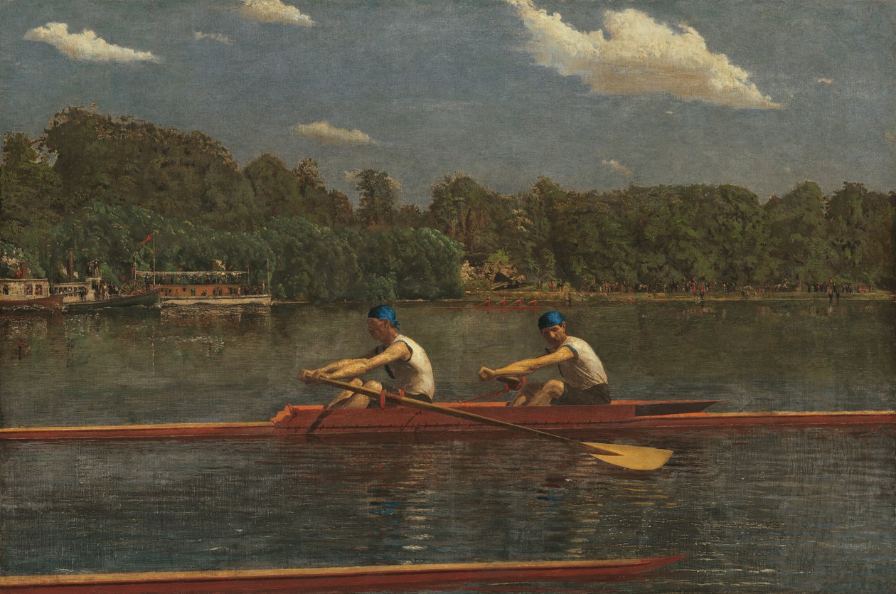 De Biglin-broers racen, 1872 door Thomas Eakins