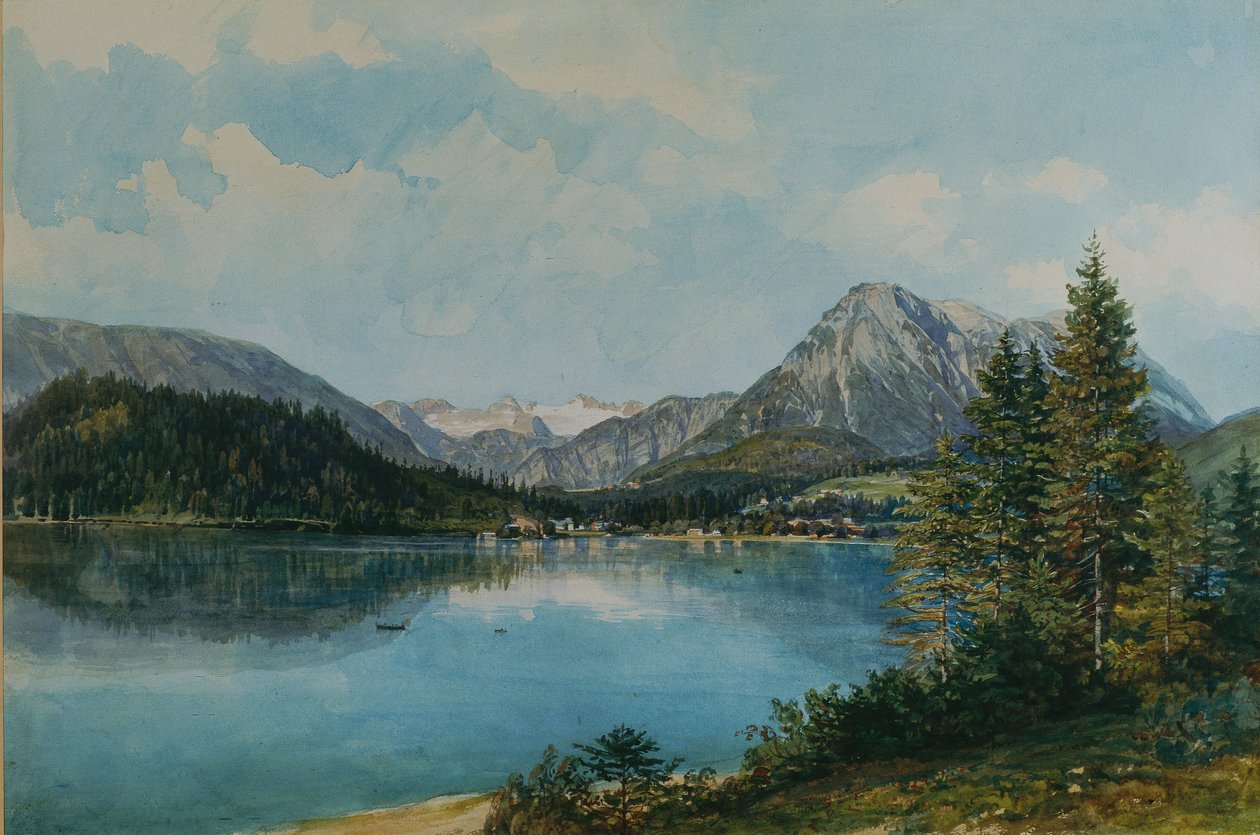 Altausseersee met de Dachstein door Thomas Ender
