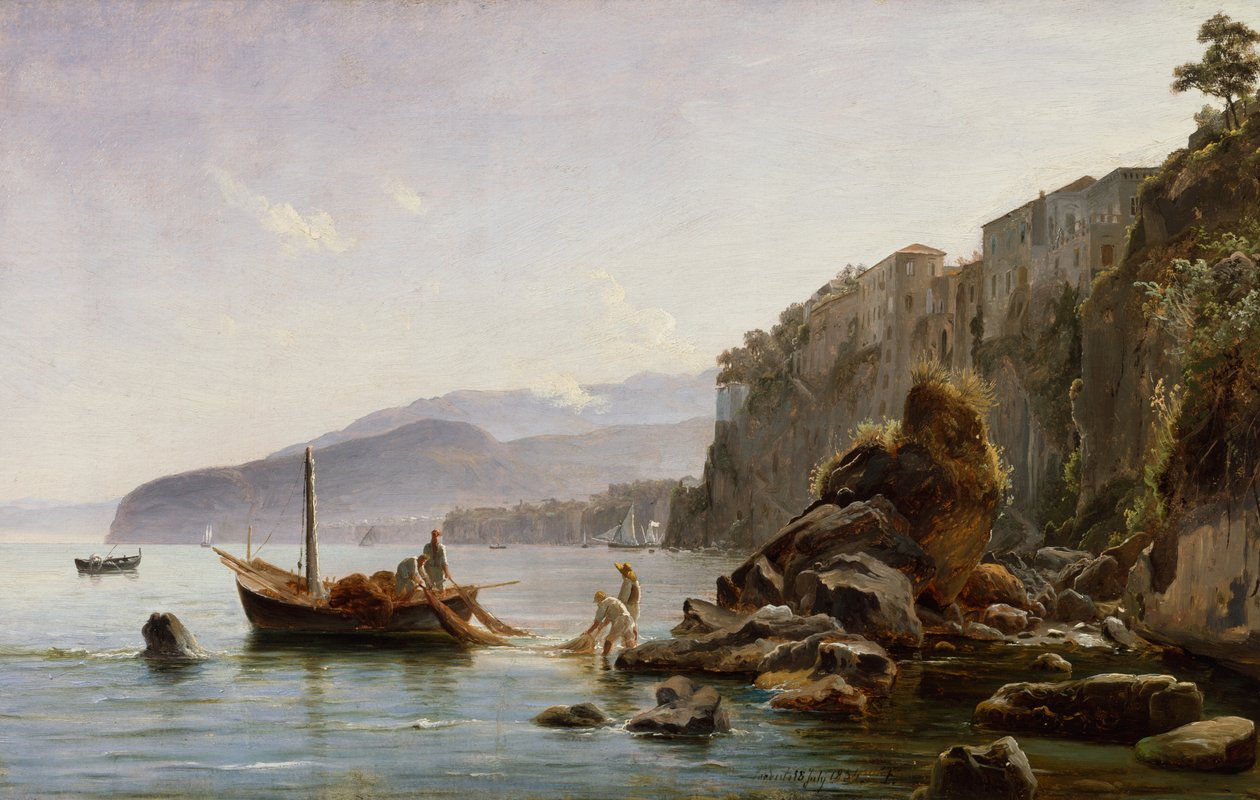 Vissers in Sorrento door Thomas Fearnley