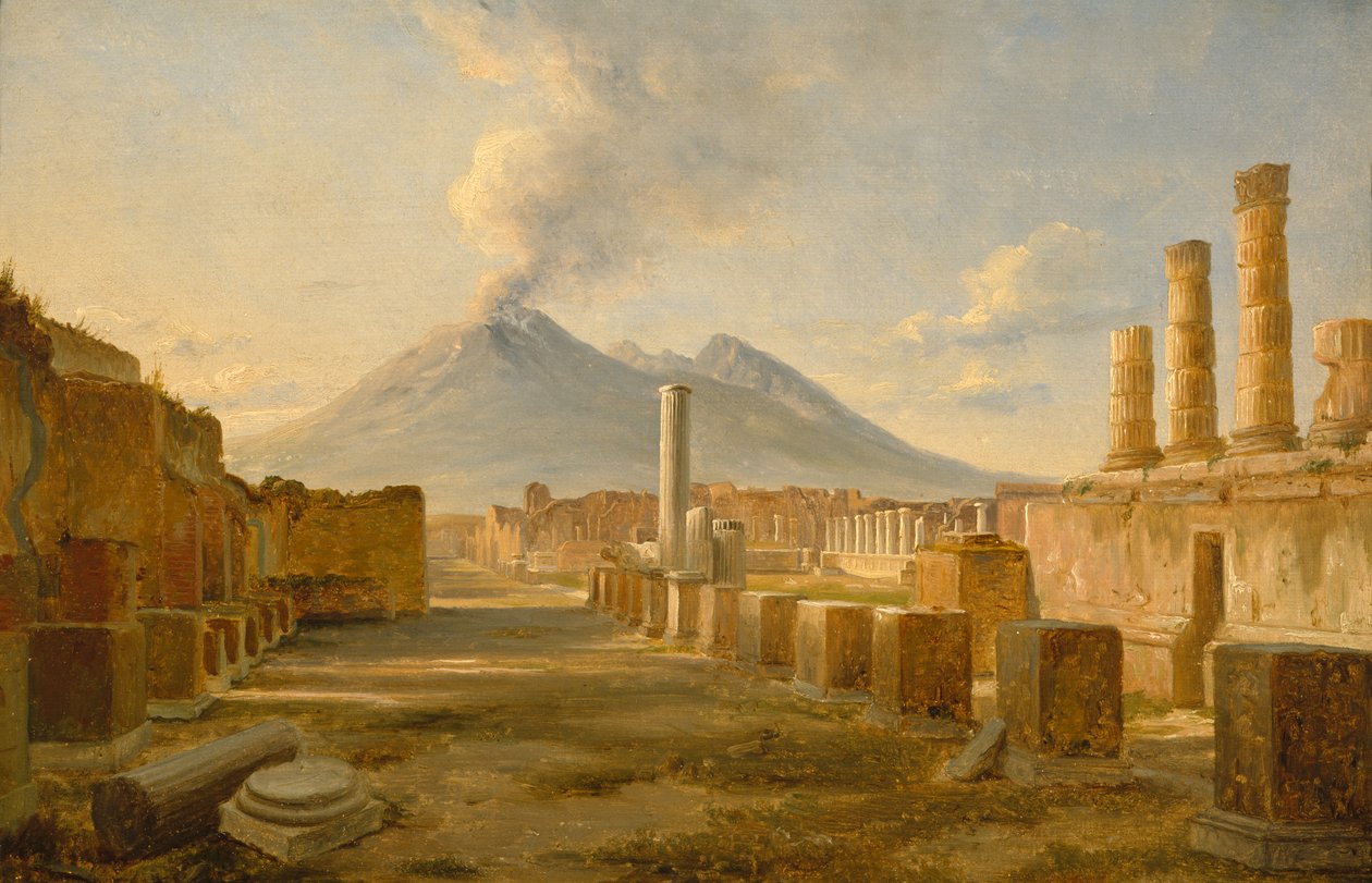 Forum in Pompeii (schilderij) door Thomas Fearnley