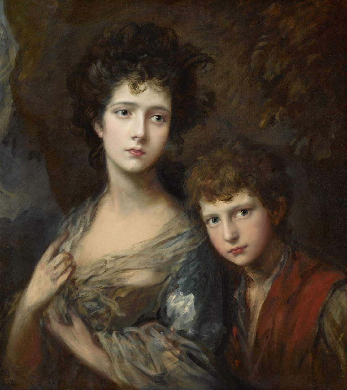Elizabeth en Thomas Linley, ca. 1768 door Thomas Gainsborough