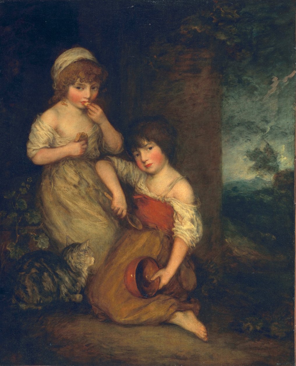 Jonge Hobbinol en Ganderetta, ca. 1788 door Thomas Gainsborough