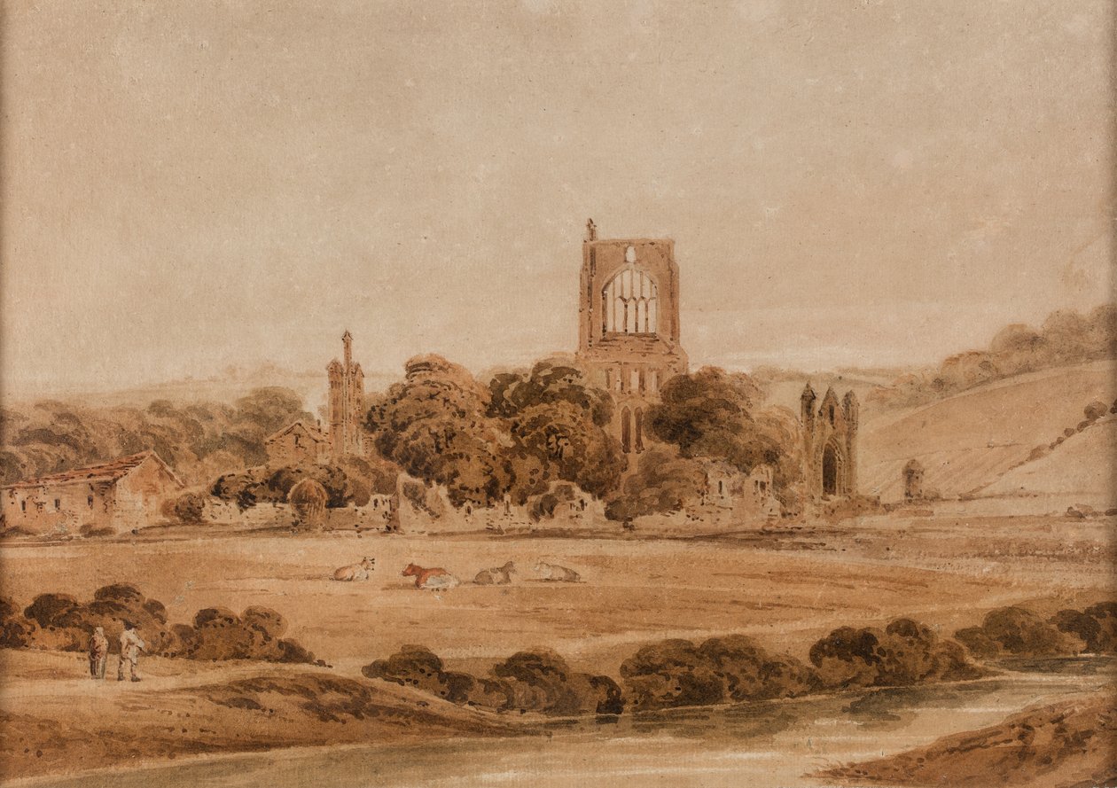 Kirkstall Abbey door Thomas Girtin