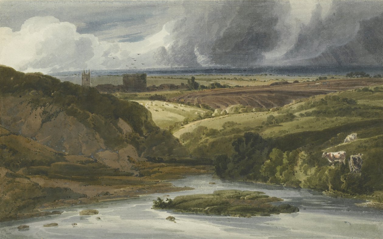 Lydford Castle, 1800 door Thomas Girtin