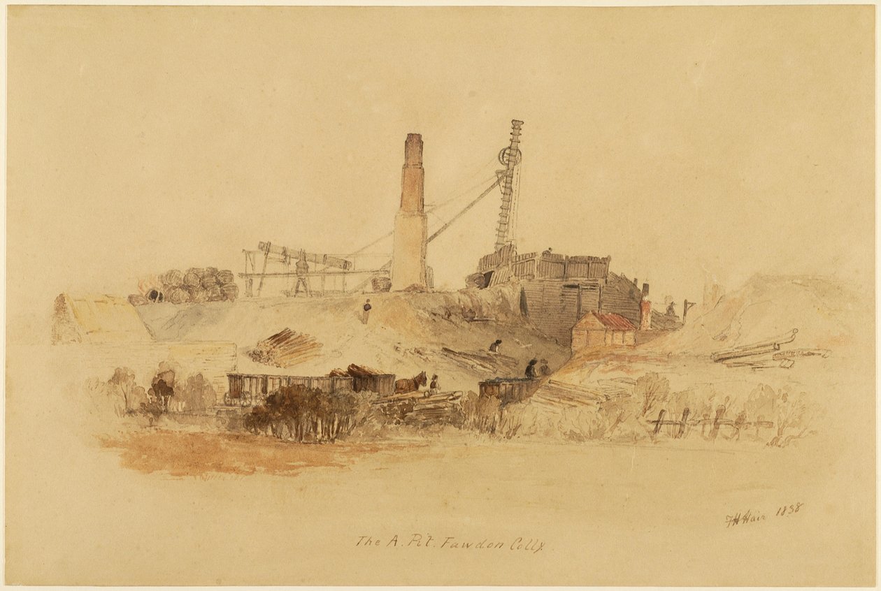 De A Pit, Fawden Colliery door Thomas H. Hair