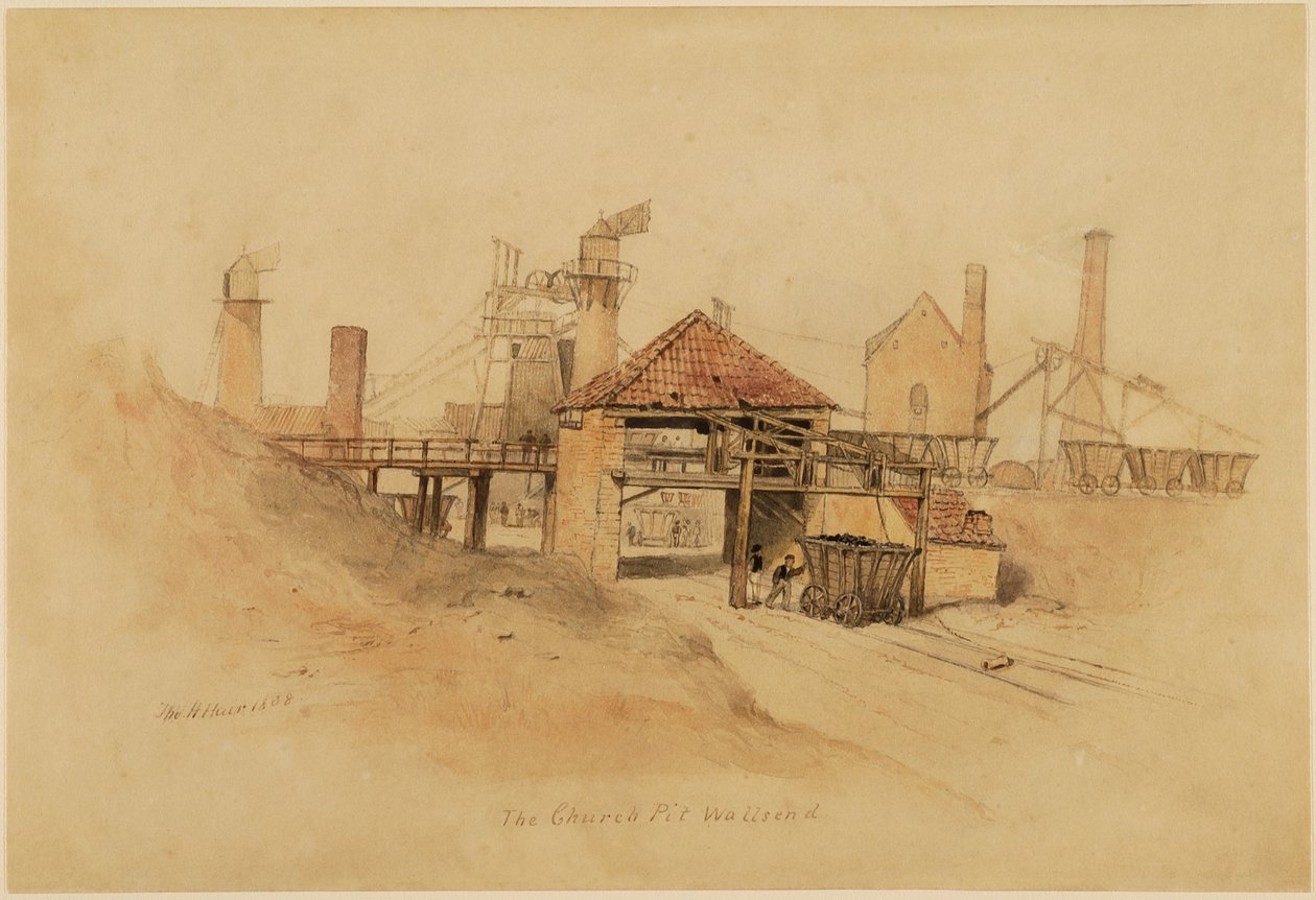 De kerkput, Wallsend door Thomas H. Hair