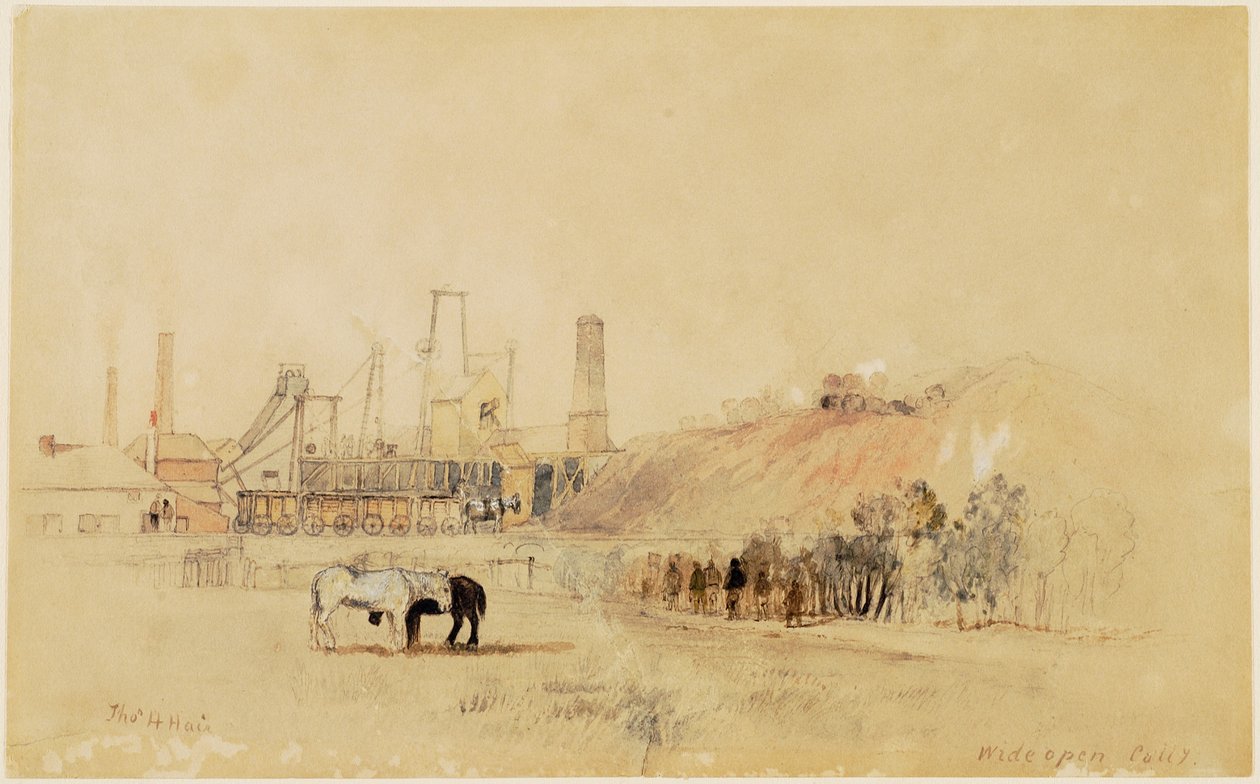 Wideopen Colliery door Thomas H. Hair