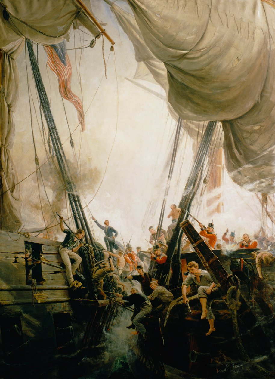 "Aan boord van de Chesapeake" door Thomas Henry