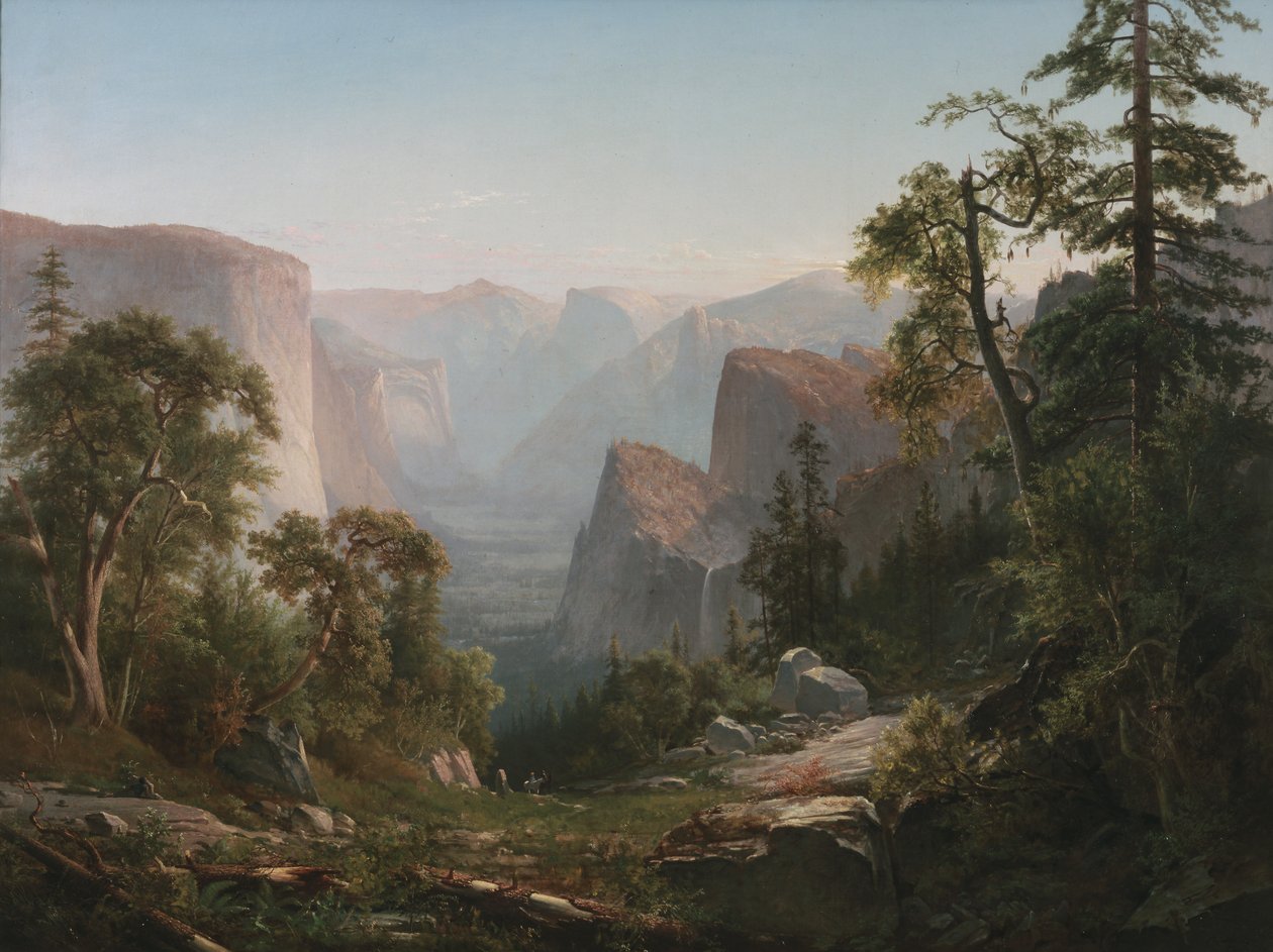 Uitzicht op de Yosemite-vallei, 1865 door Thomas Hill