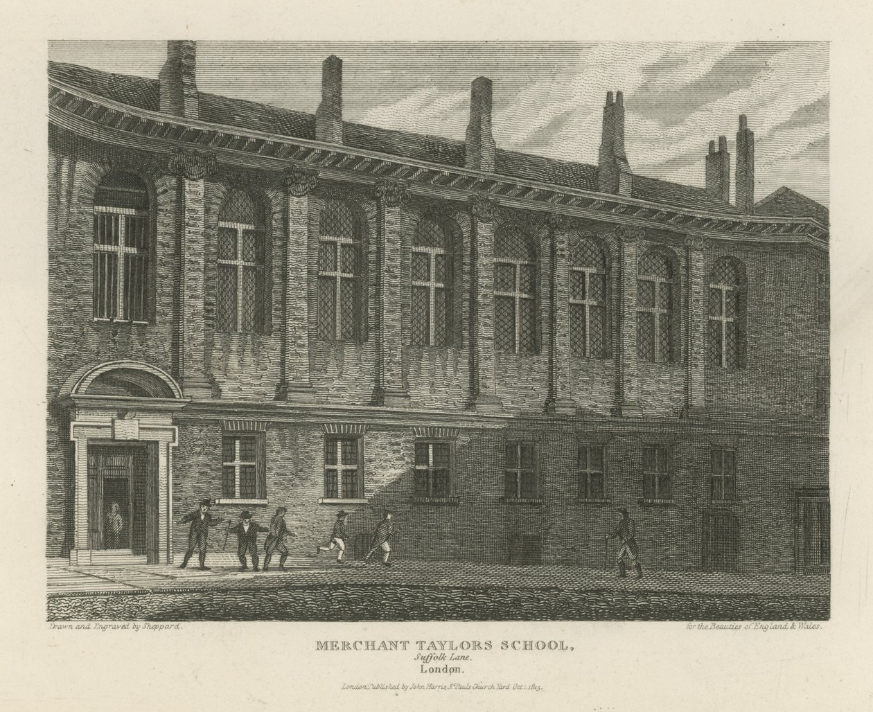 Merchant Taylors School door Thomas Hosmer Shepherd