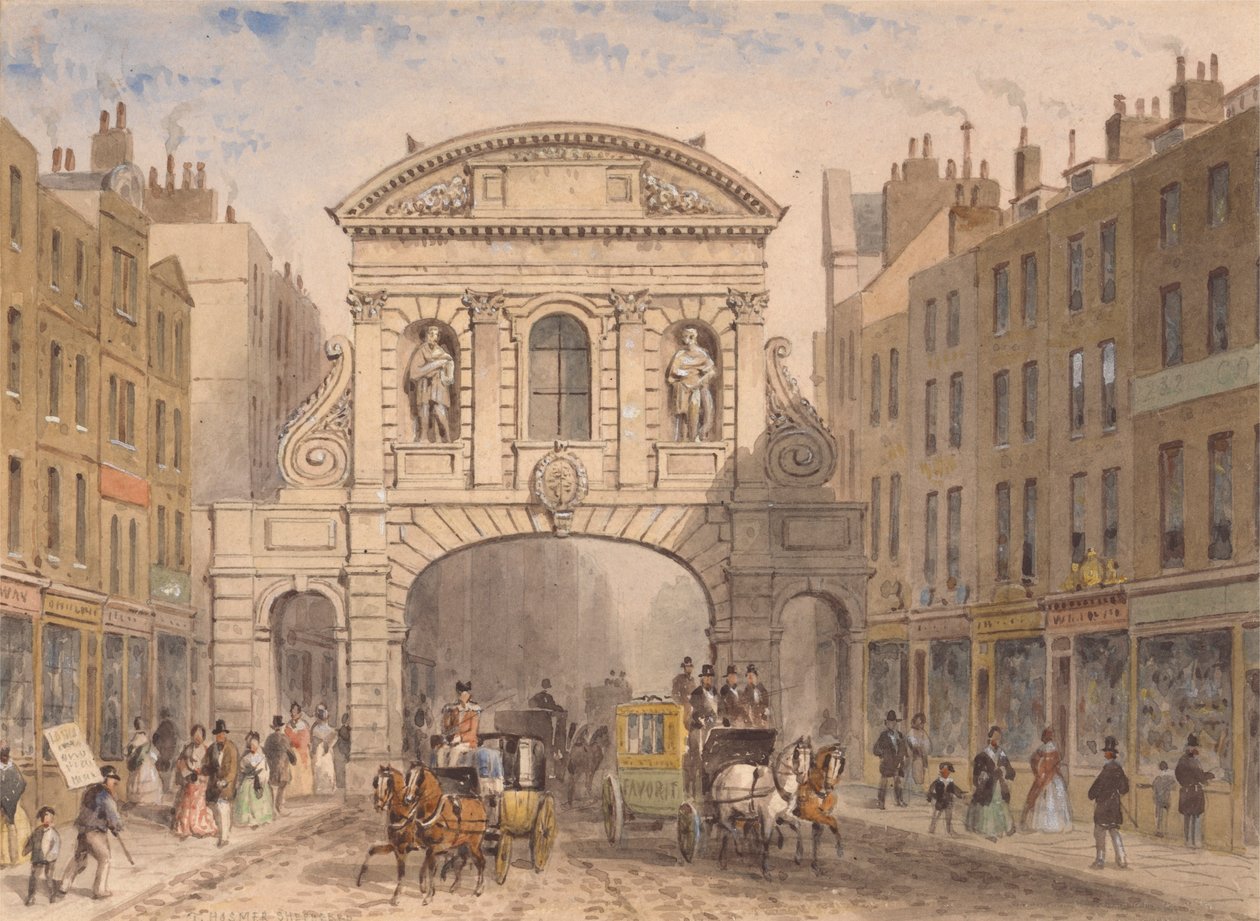 Temple Bar door Thomas Hosmer Shepherd