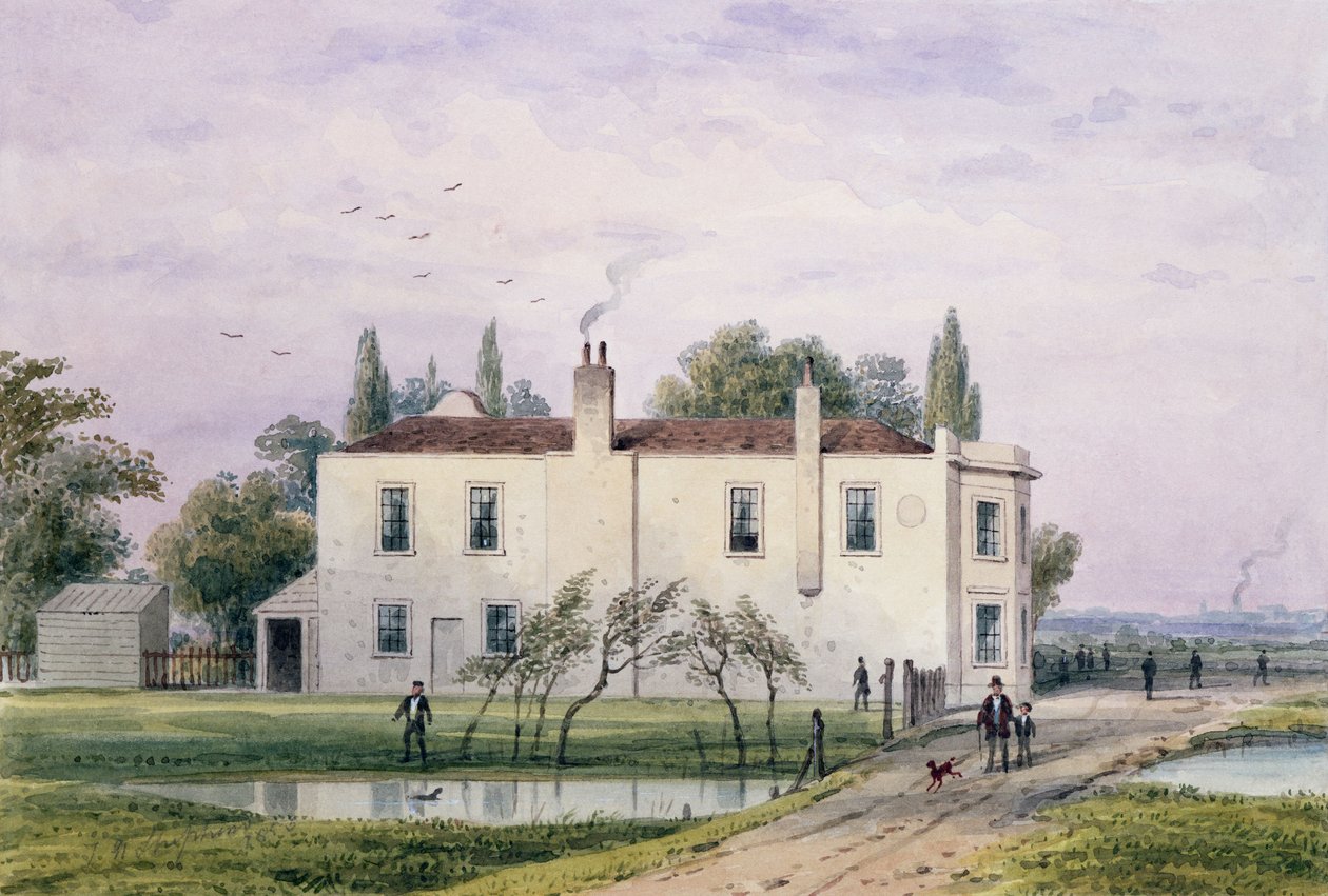 Uitzicht op Copenhagen House, 1853 door Thomas Hosmer Shepherd