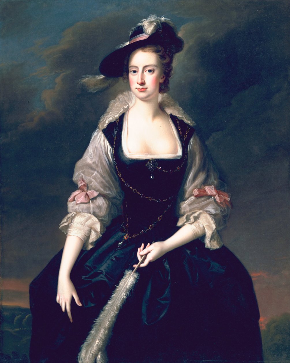 Lady Frances Courtenay, ca. 1741 door Thomas Hudson
