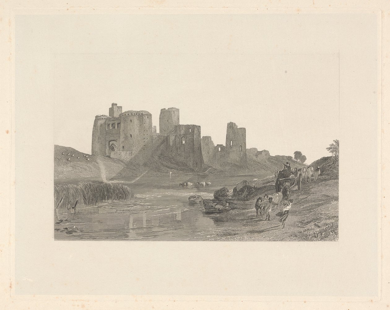 Kasteel Kidwelly, Zuid-Wales door Thomas Jeavons
