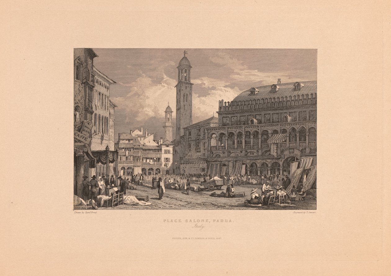 Place Salone, Padua Italië door Thomas Jeavons