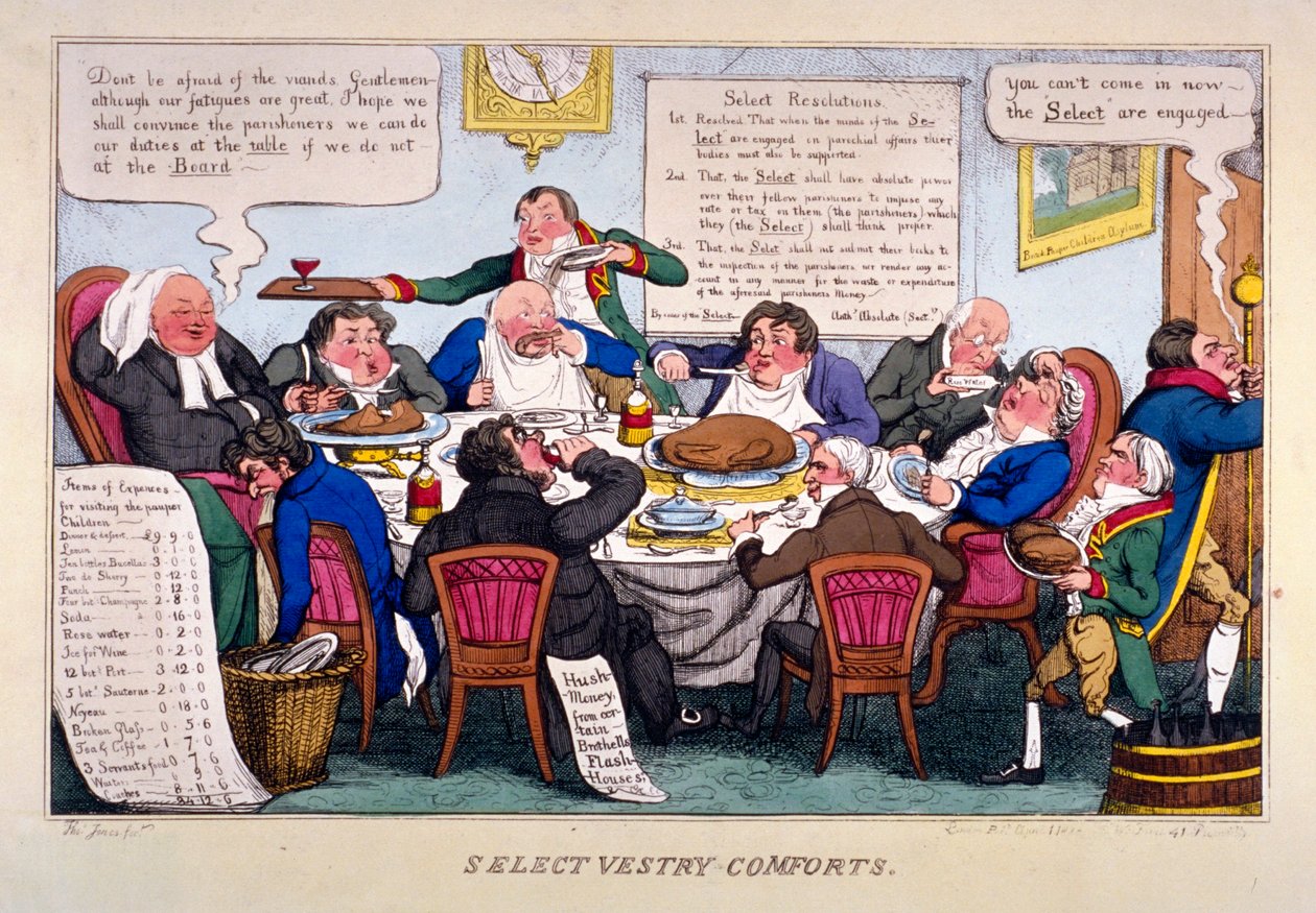 Select vestry comforts door Thomas Jones